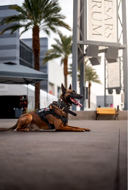 Protection dog training decoy work focused on impulse control and bite targeting